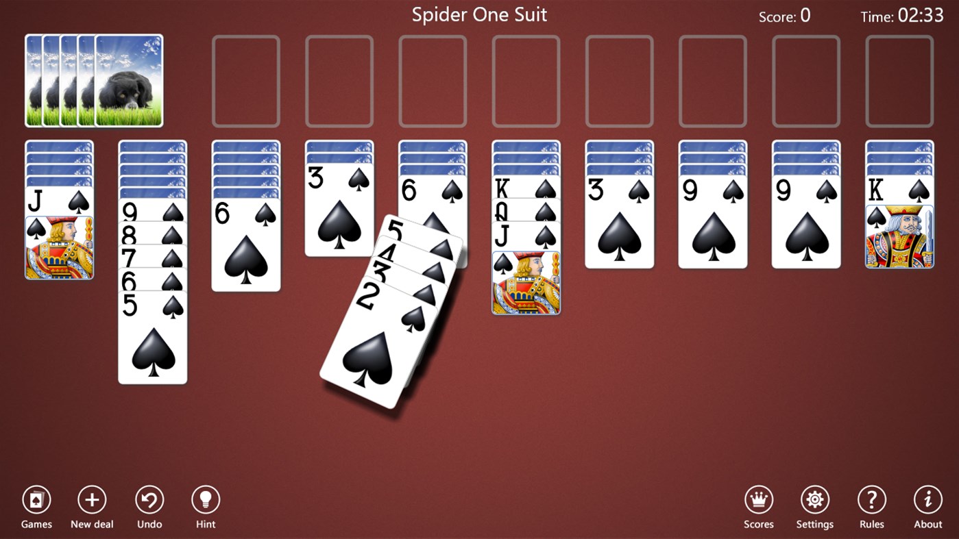 #4. Spider Solitaire Collection Free (Windows) 由: TreeCardGames