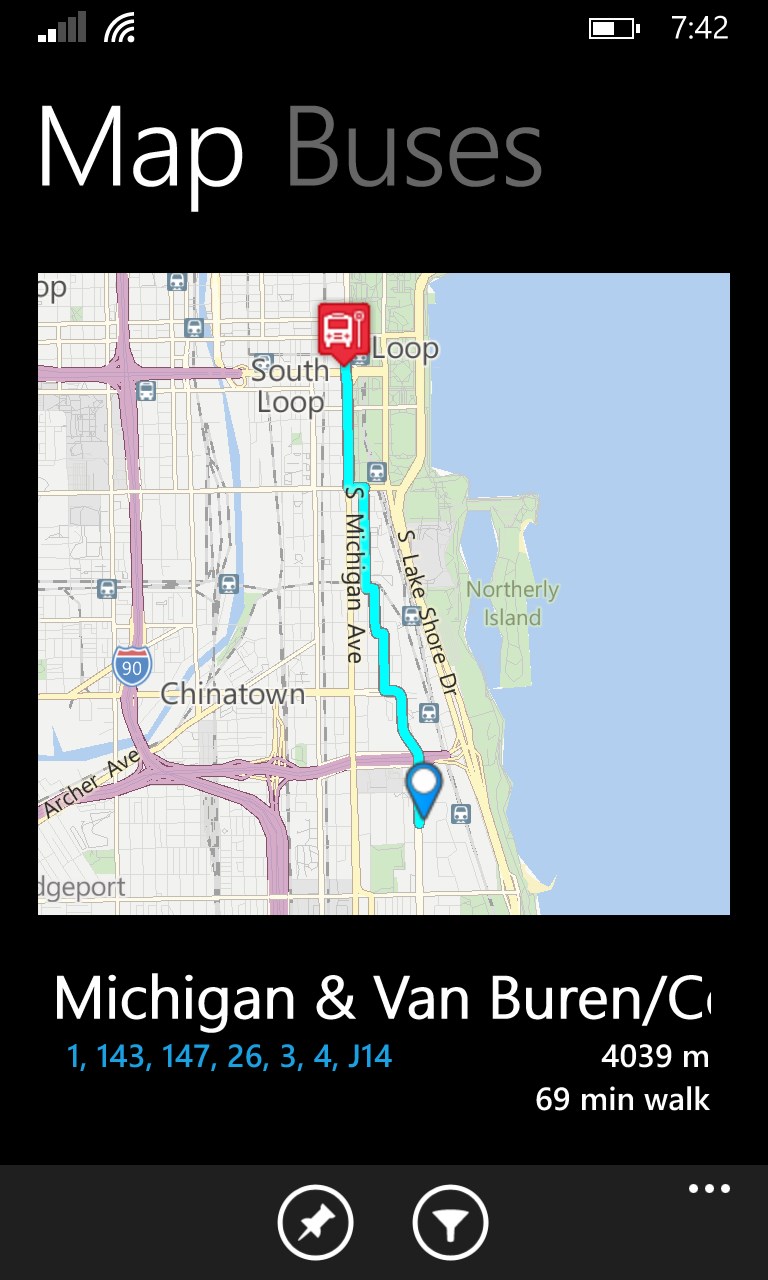 Chicago Bus Tracker for Windows 10 Mobile