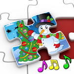 Kids Christmas Jigsaw Puzzles - educational game for preschool children 3+