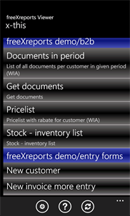 FreeXreportsViewer screenshot 1