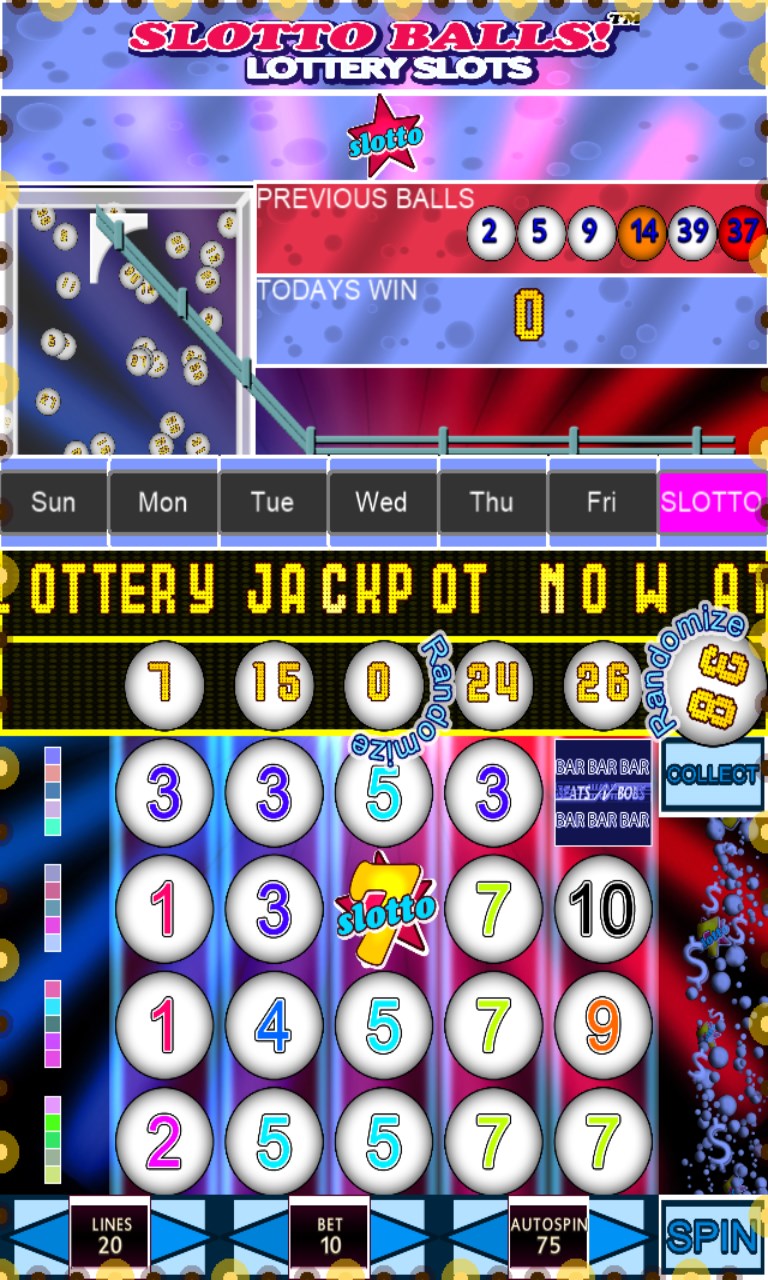 Captura 3 Slotto Balls Lottery Slots Free windows