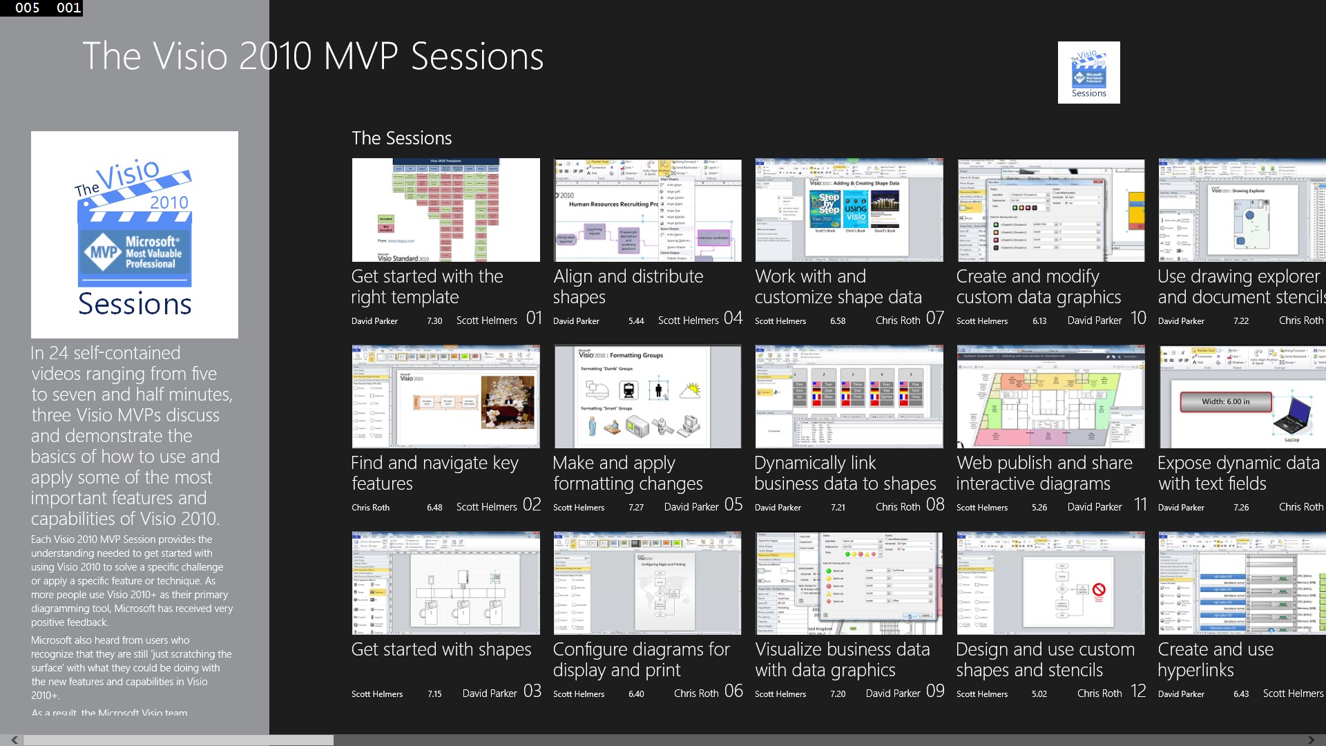 【图】Visio 2010 MVP Sessions(截图1)