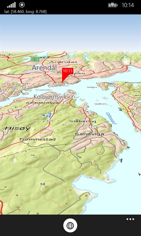 #6. PocketMap (Windows) Podle: Kjetil Ribe