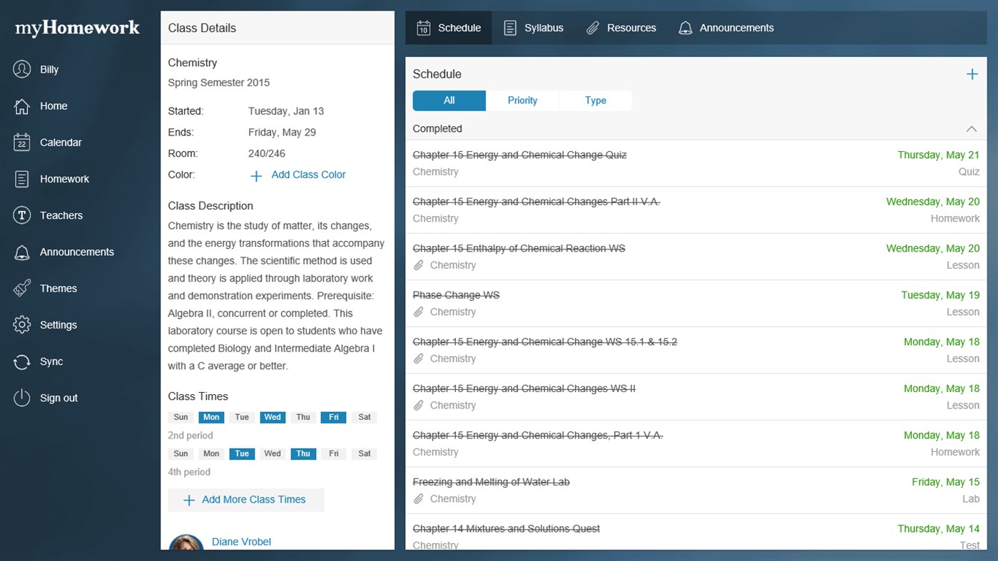 #5. myHomework (Windows) От: instin