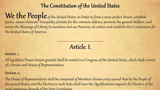 The United States Constitution screenshot 1