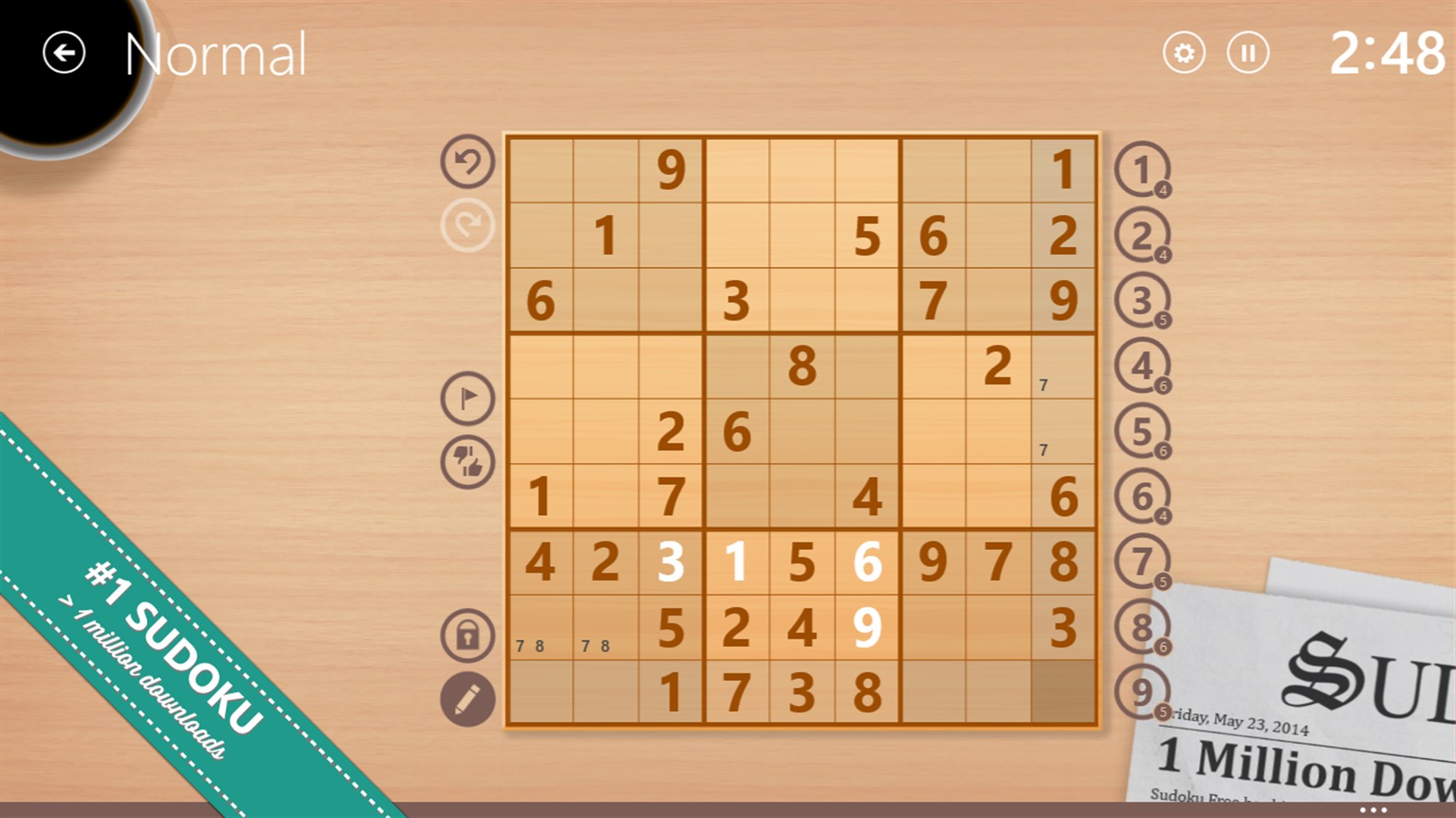 1 million Sudoku games