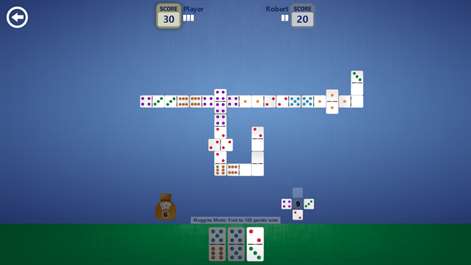 Screenshot: Relax with a round of dominoes.