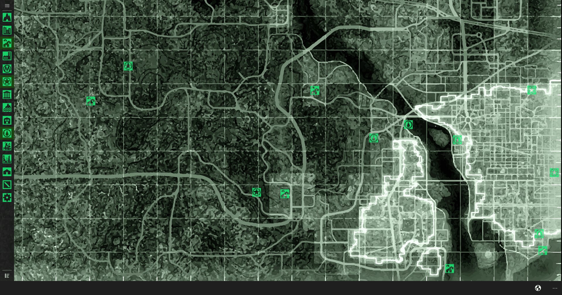 Д3 где находится. Fallout 3 пупсы на карте. Вся карта Fallout 3. Карта Fallout 3 со всеми локациями.
