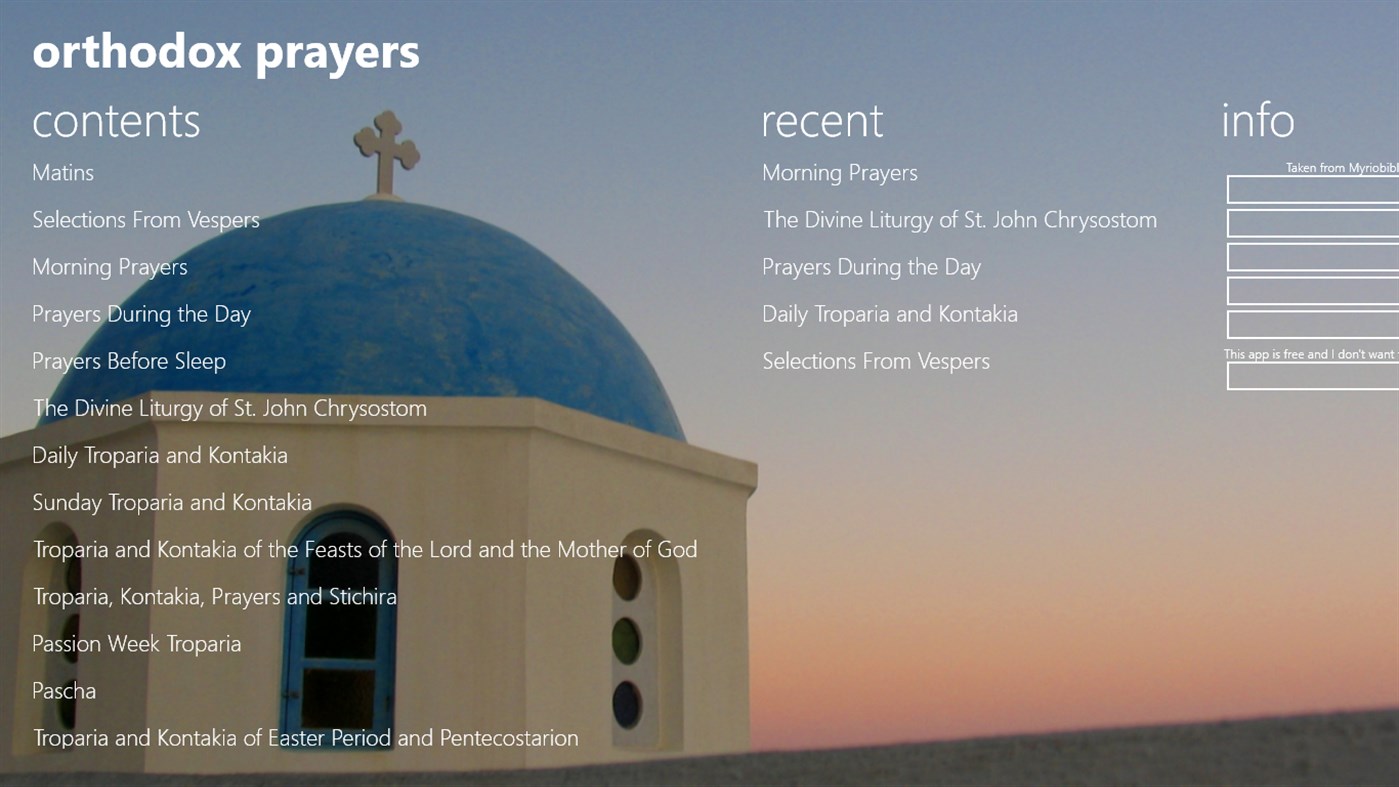 #1. Orthodox Prayers (Windows) 来自: Arian T. Kulp