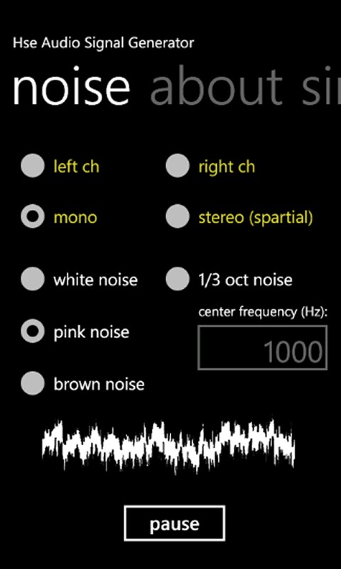 Imágen 3 Signal Generator windows