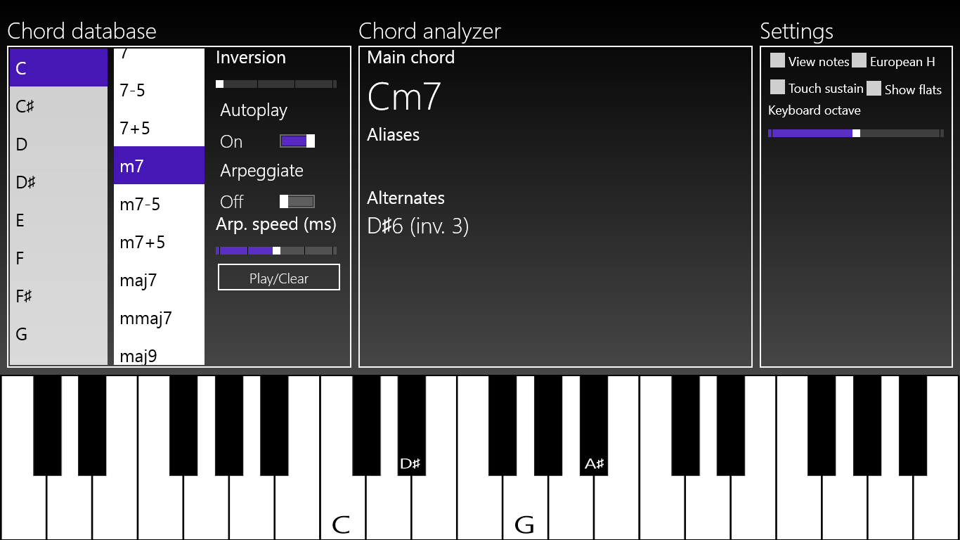 App analyzes played chords. 