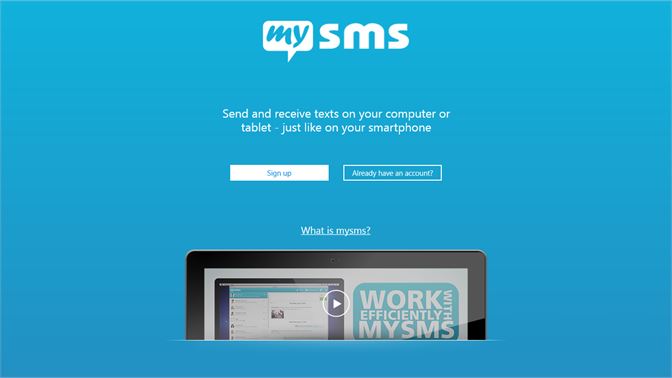 get mysms text from computer messaging microsoft store