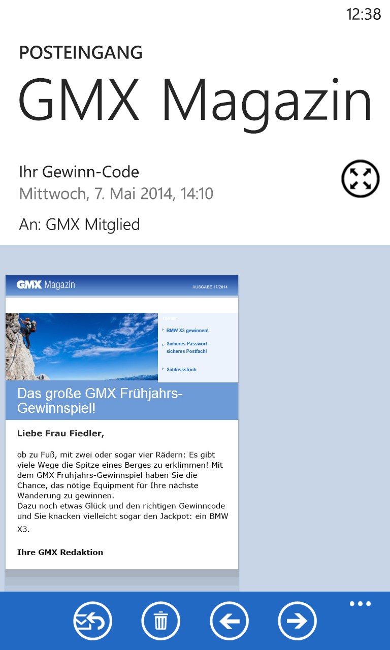 mein gmx mail