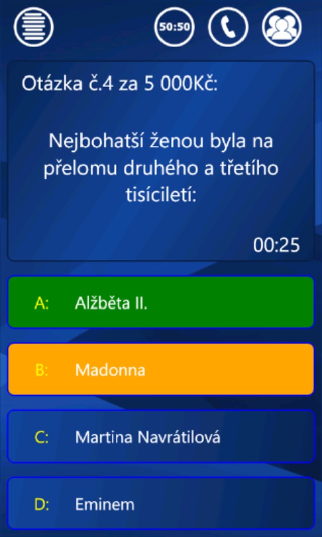 Kdo chce být milionářem? screenshot 4