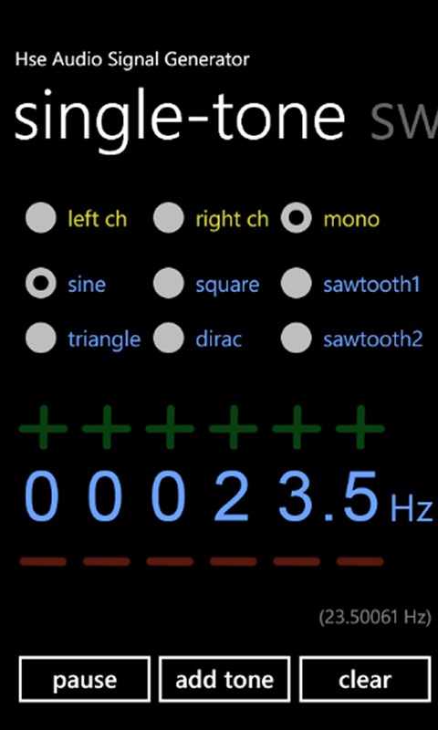 Captura 1 Signal Generator windows