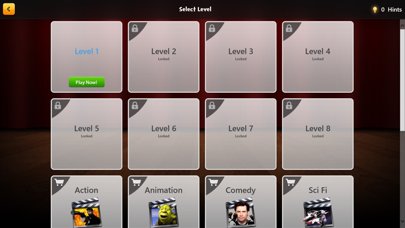 #2. Movie Quiz Game - Guess Movie Posters (Windows) By: XLabz Technologies