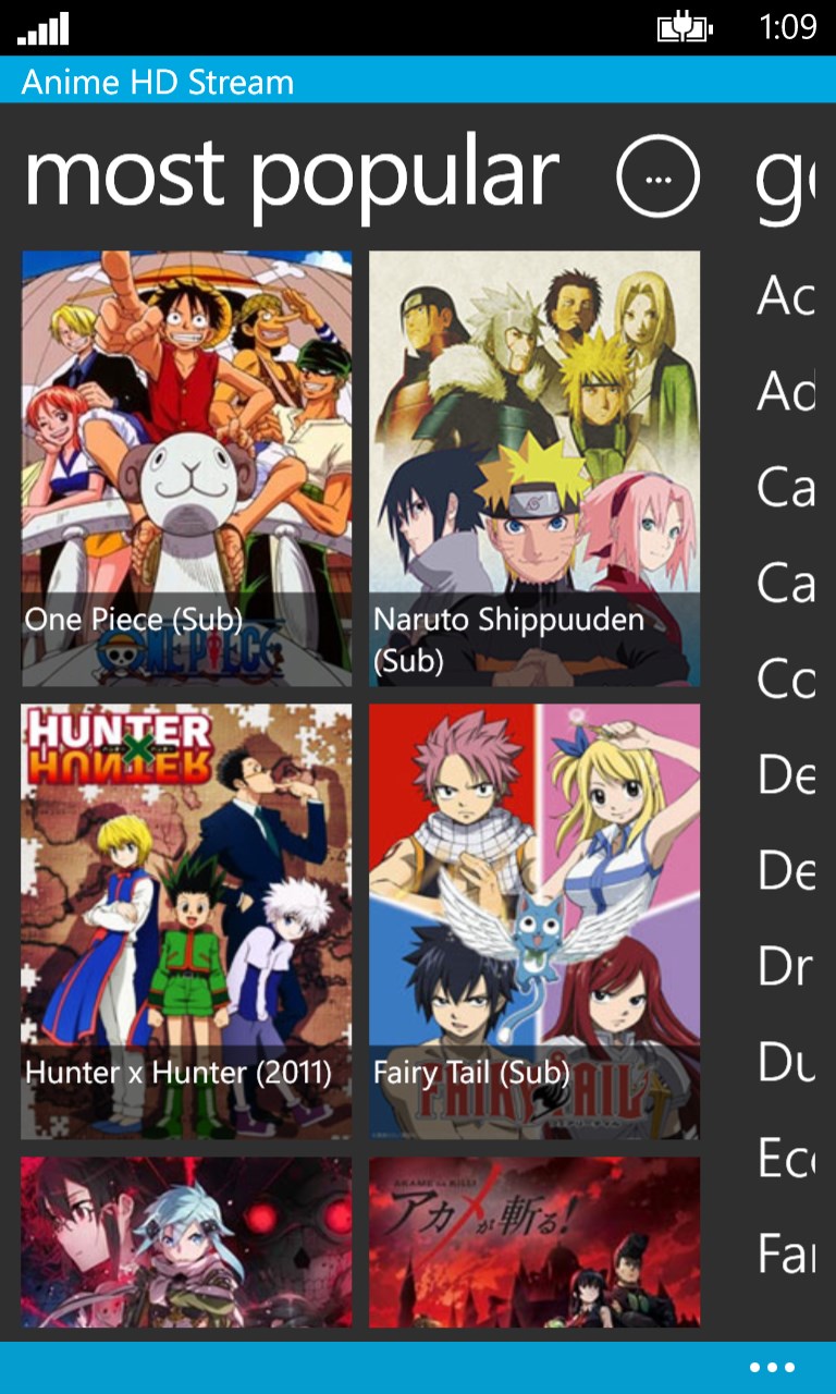 Anime HD Stream for Windows 10 free download on 10 App Store