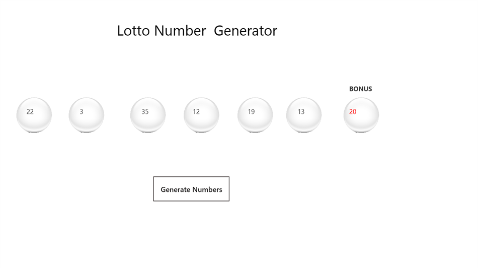 Lotto Numbers Picker (Windows) 由: rayd_250592