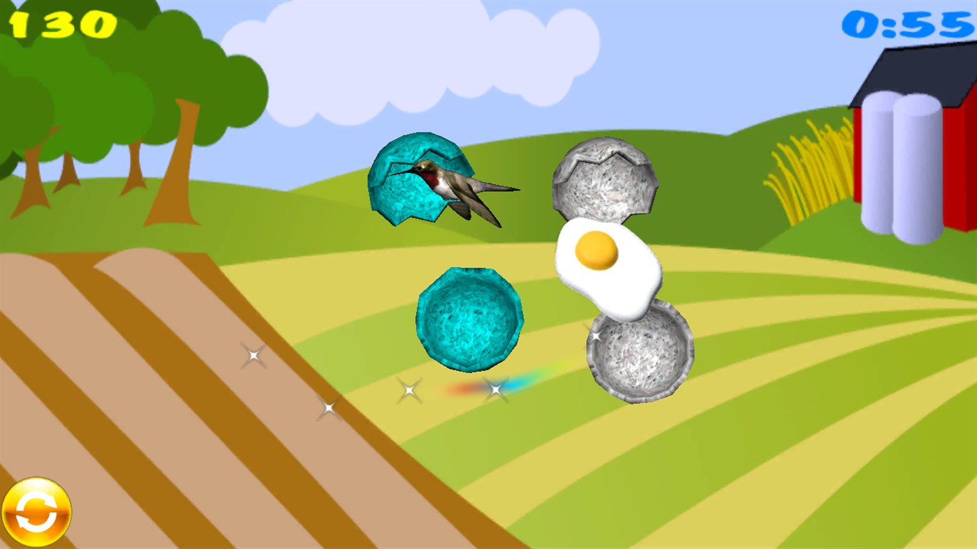 #3. Smash the eggs! (Windows) Podle: Marjupi Games