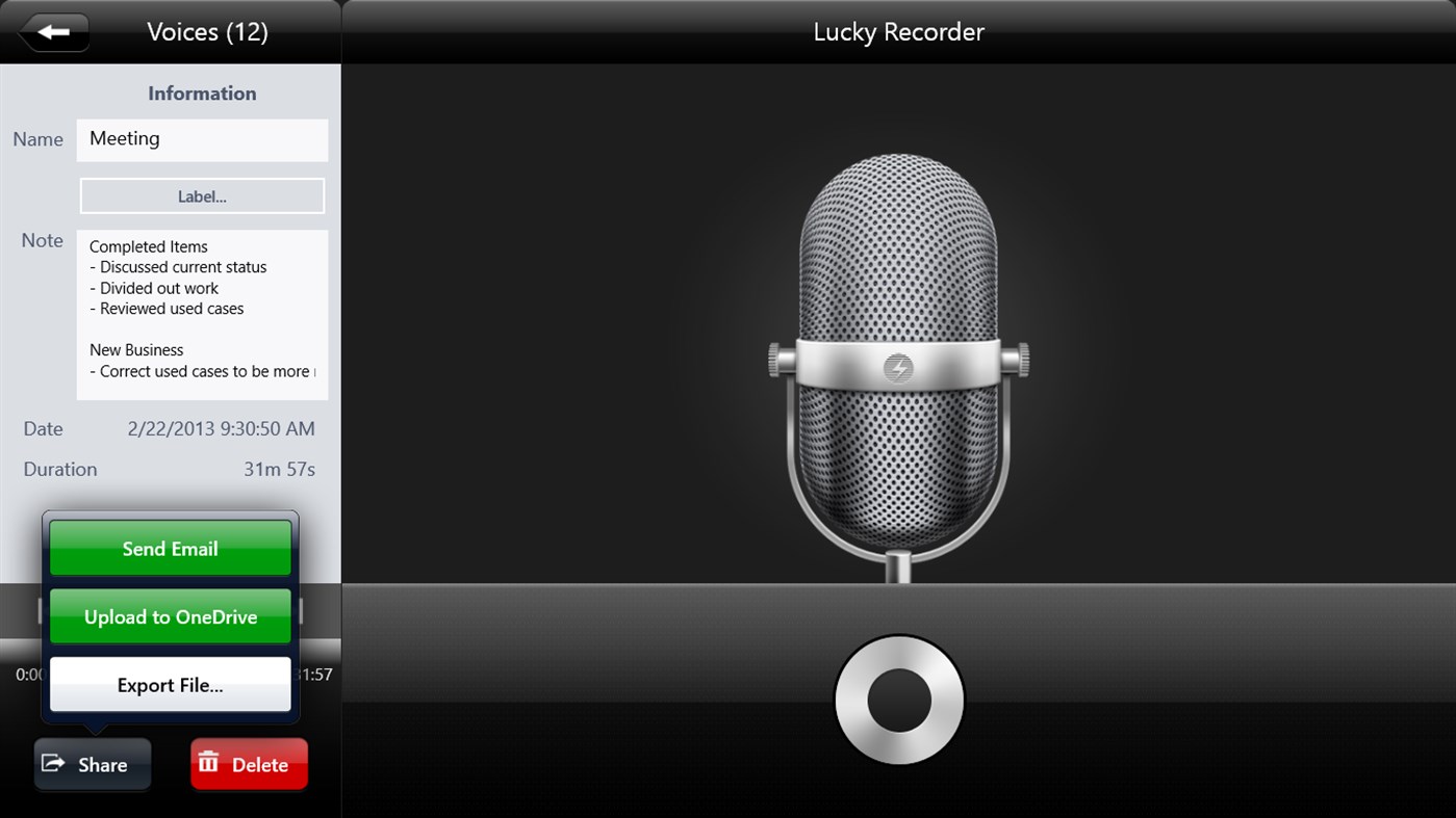 #6. Recorder One (Windows) De: IPT International Technologies Corporation.