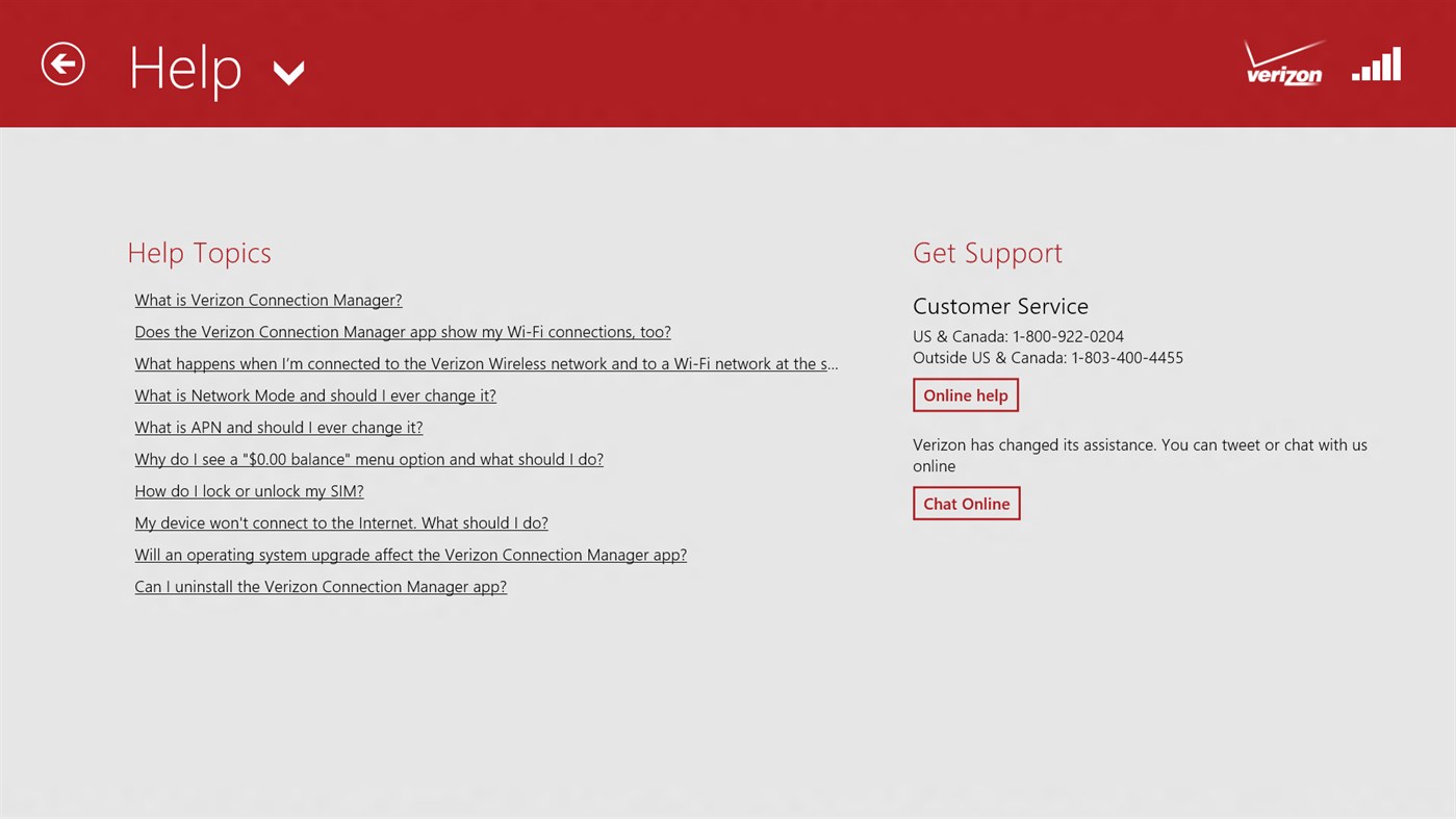#3. Verizon Connection Manager (Windows) Podle: Verizon Wireless