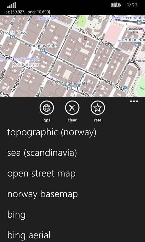 #3. PocketMap (Windows) Podle: Kjetil Ribe