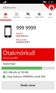 Vodafone 1414 screenshot 1