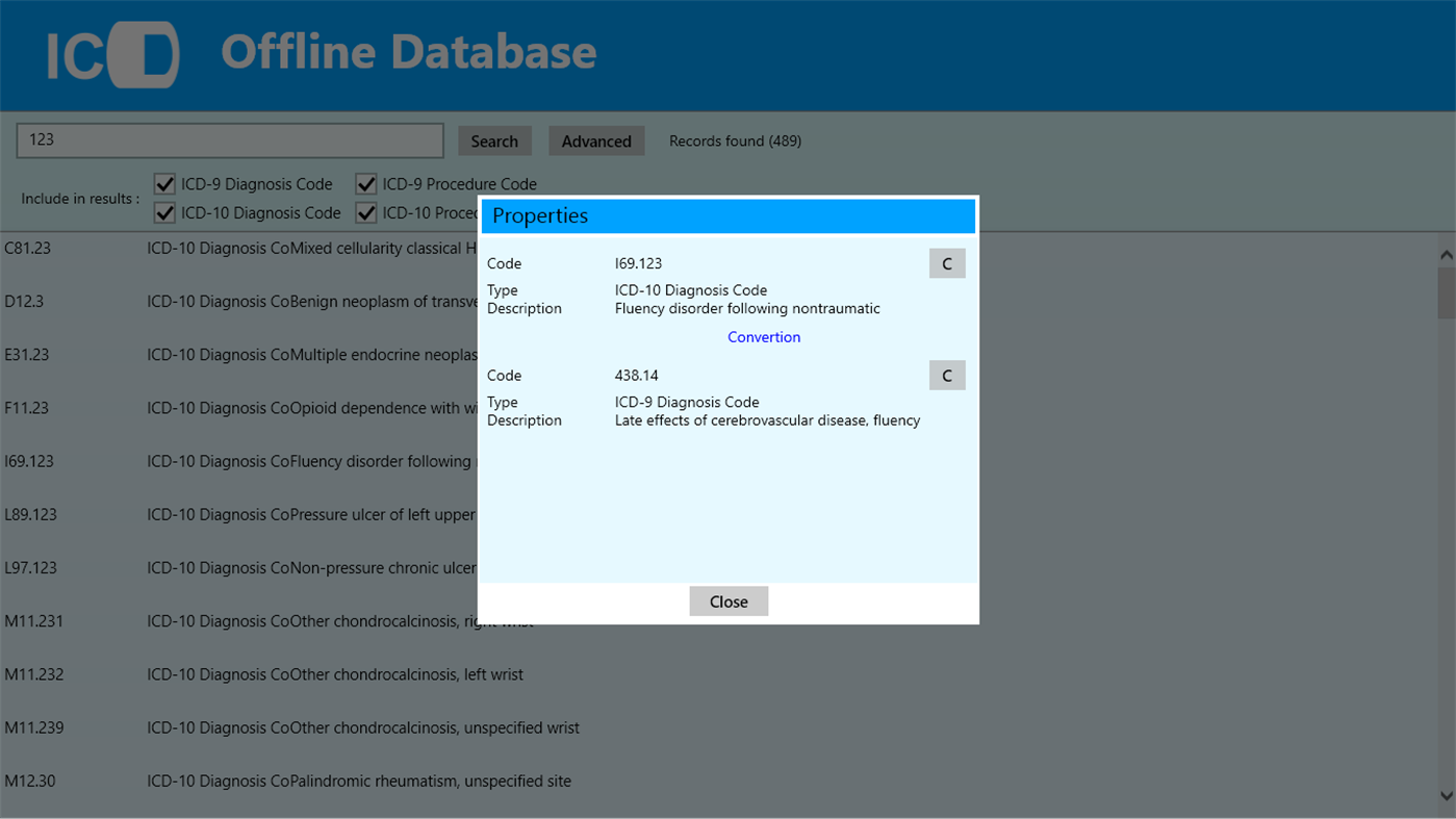 #3. ICD9/ICD10 Offline Database (Windows) By: Ray Adams