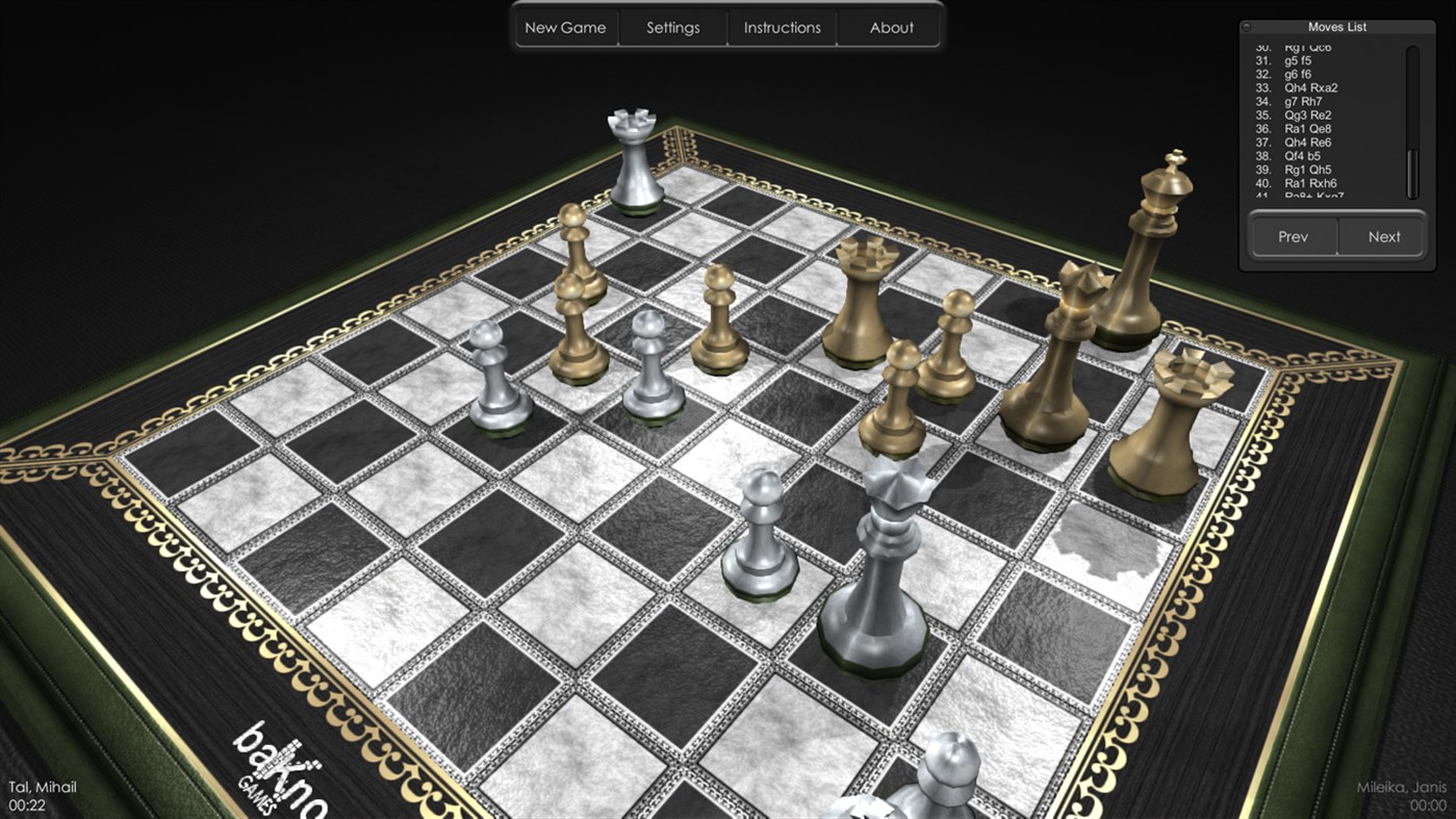 #2. Chess HD (Windows) Podle: BAKNO LLC