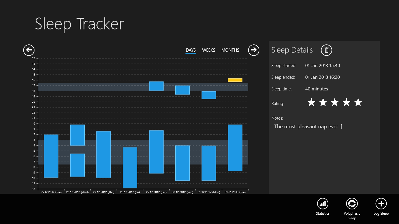 Sleep Tracker screenshot