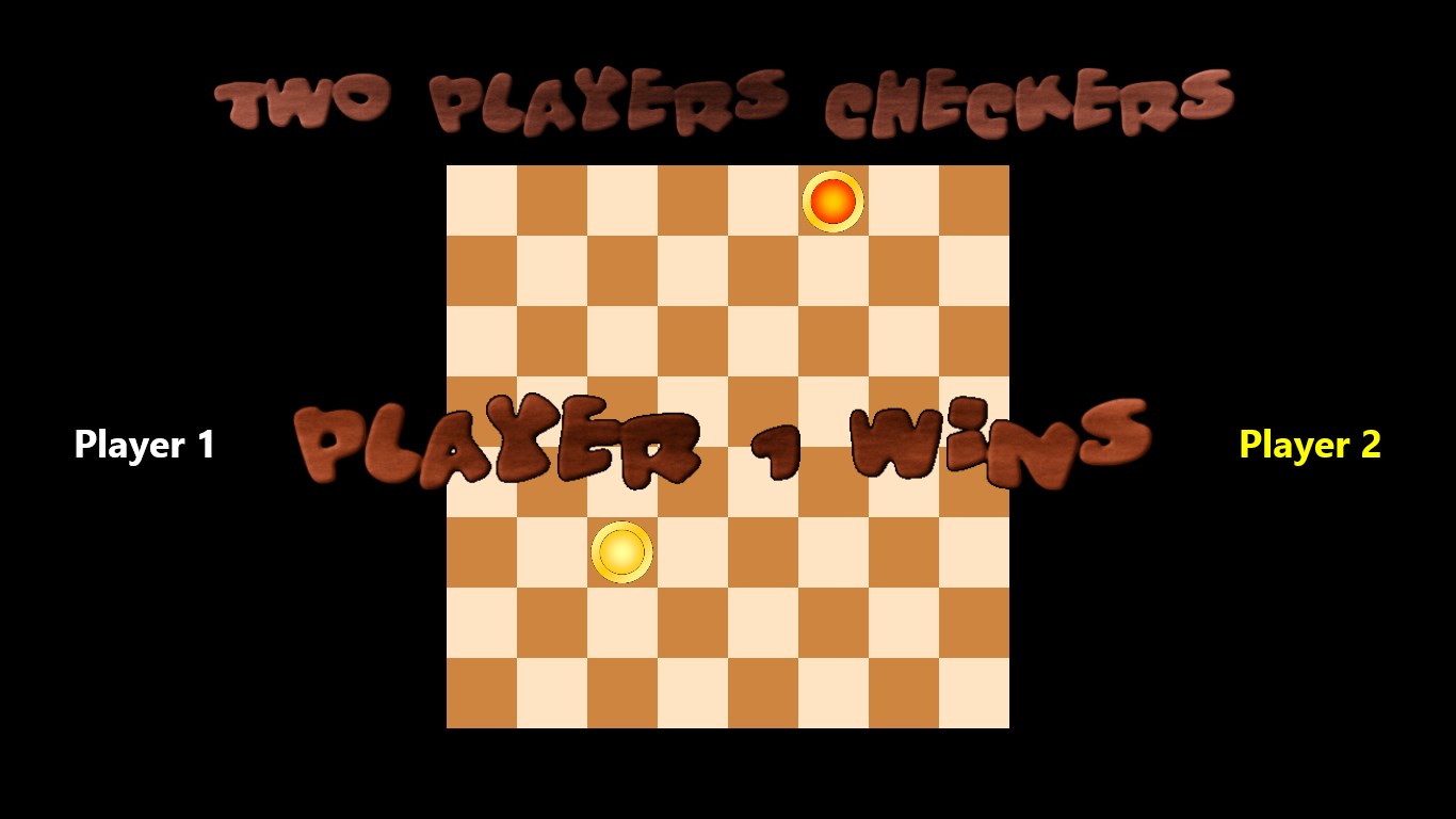 two player checkers