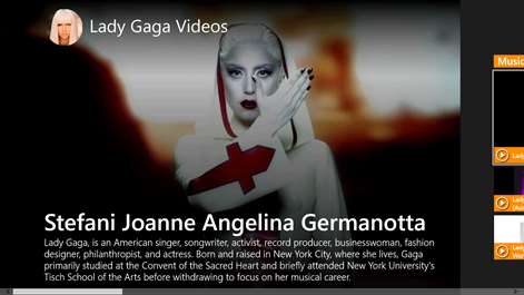 Lady Gaga Videos Screenshots 1