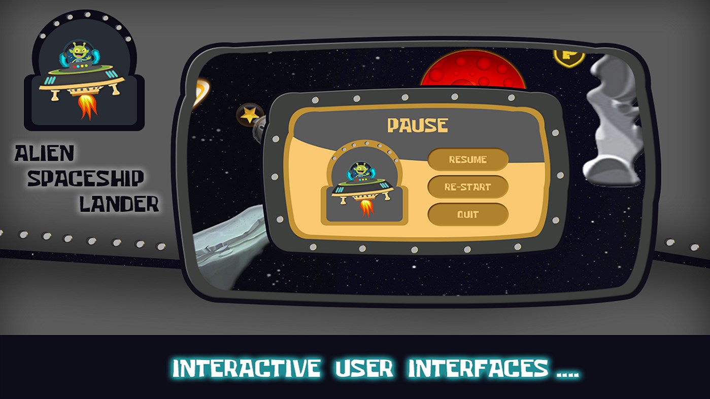 #3. Alien Spaceship Lander (Windows) Bởi: SoftianZ