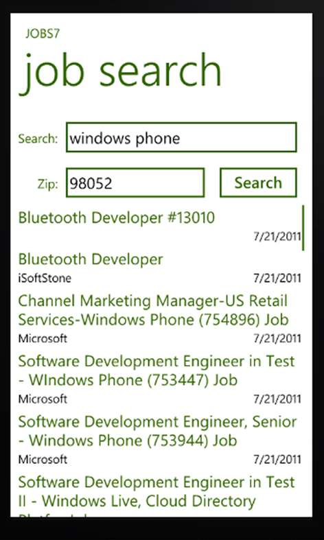 Jobs7 Free Screenshots 1