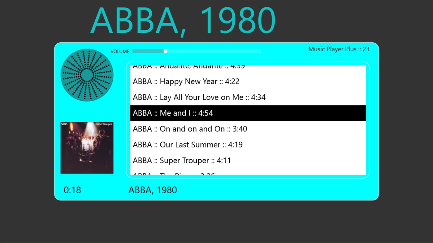 #1. Music Player Plus (Windows) Podle: Roark Dority