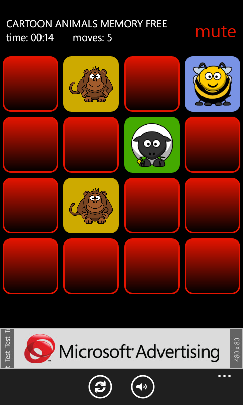 Captura de Pantalla 3 Cartoon Animals Memory Free windows