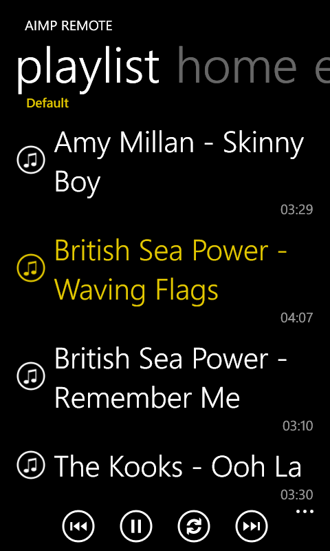 Screenshot 2 AIMP Remote windows