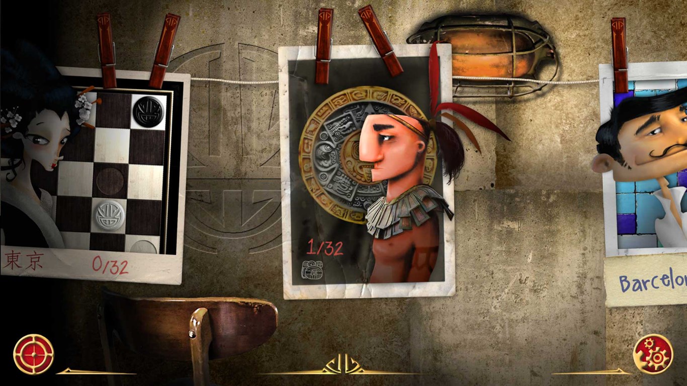 Visit three cities and solve the puzzles