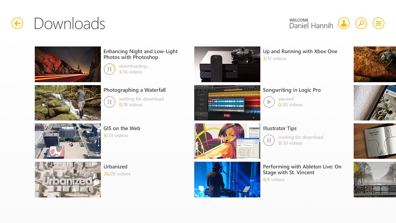 Download courses to watch offline (annual premium members only)