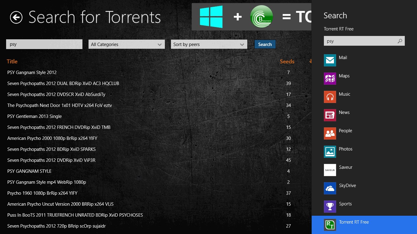 Torrent search free download