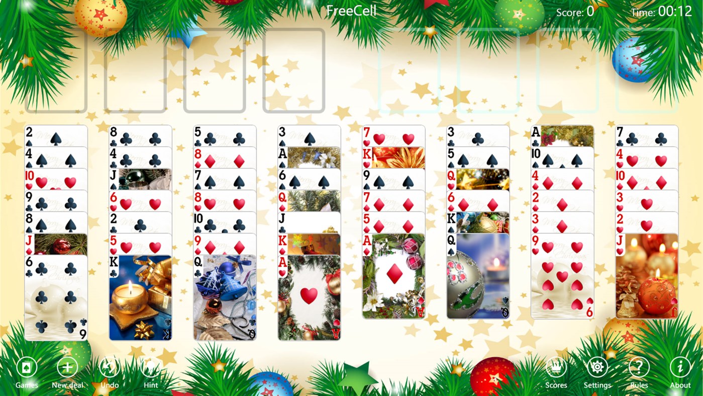 #4. Christmas Time Solitaire (Windows) 由: TreeCardGames