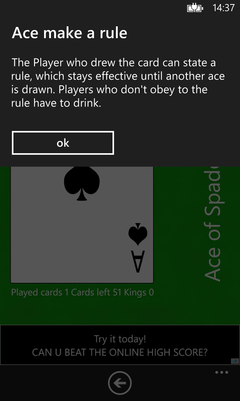 Kings cup online game