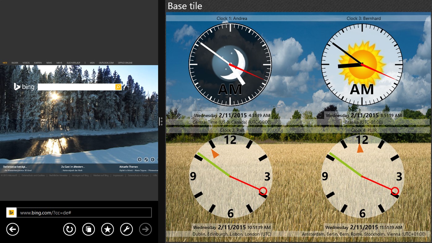 #7. Tile-Clock (Windows) 由: Ralf Ellersiek