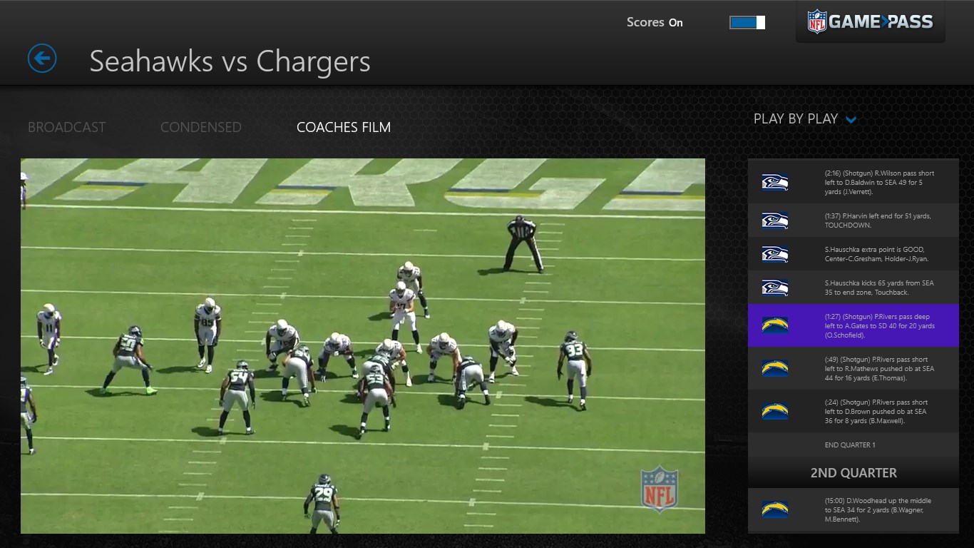 NFL Game Pass for Windows 10
