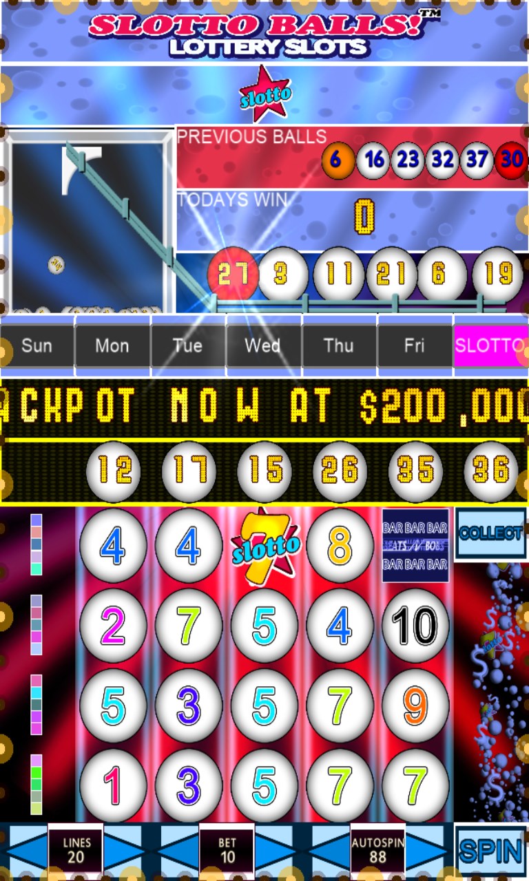 Captura de Pantalla 2 Slotto Balls Lottery Slots Free windows