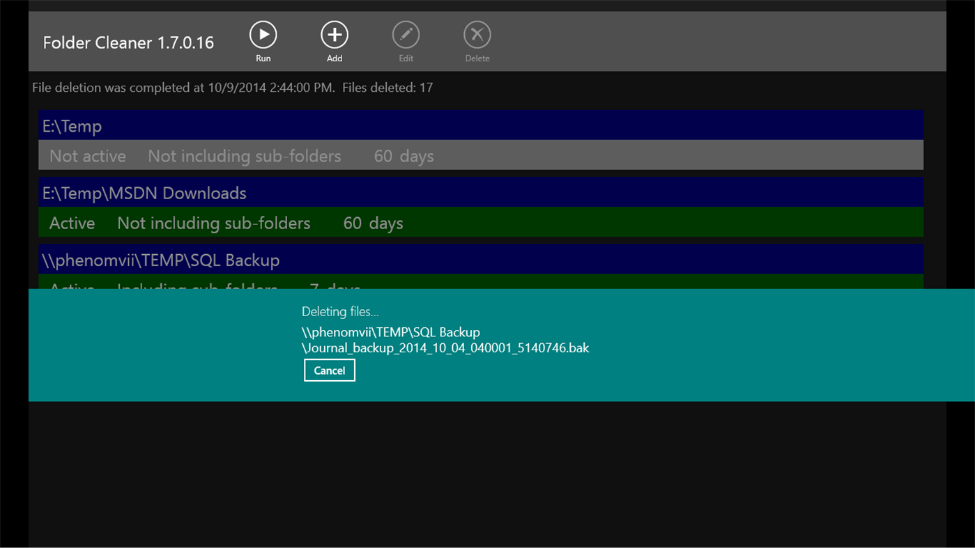 #6. Folder Cleaner (Windows) Av: Biyee SciTech Inc.