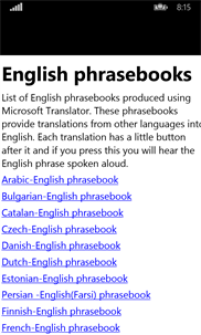 English phrasebook free screenshot 1