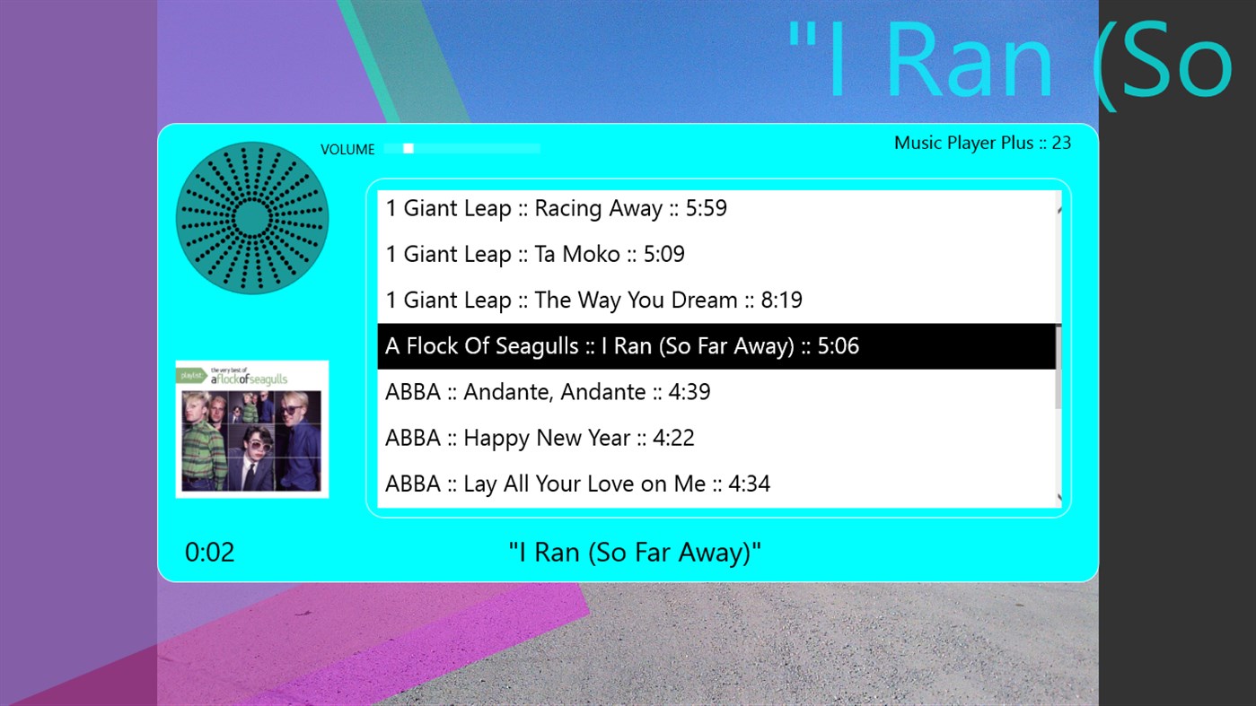 #2. Music Player Plus (Windows) Podle: Roark Dority