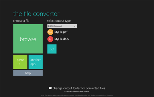 The File Converter screenshot 1