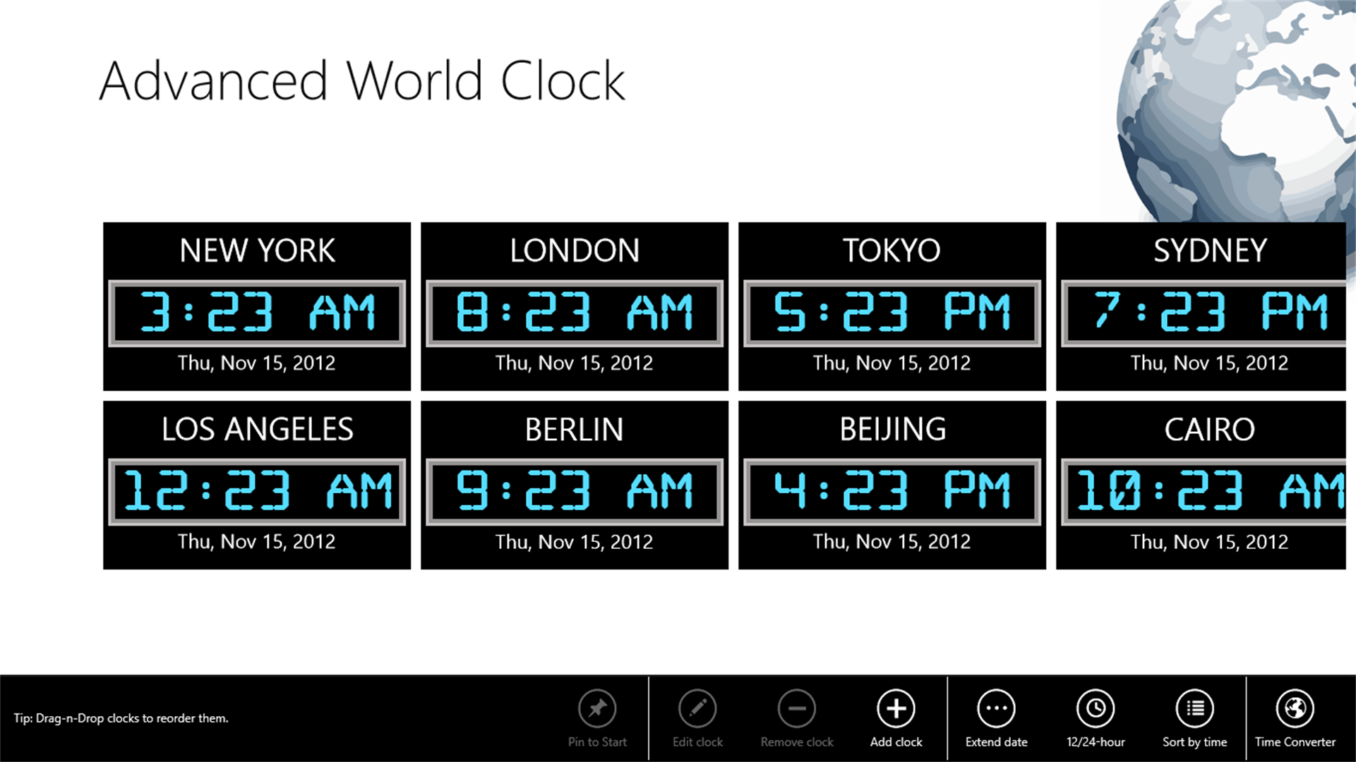 World Clock and Timer - Microsoft Apps